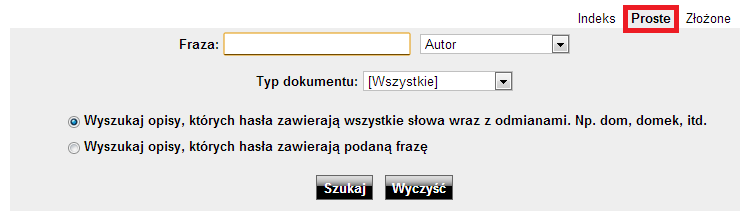 wyszukiwanie